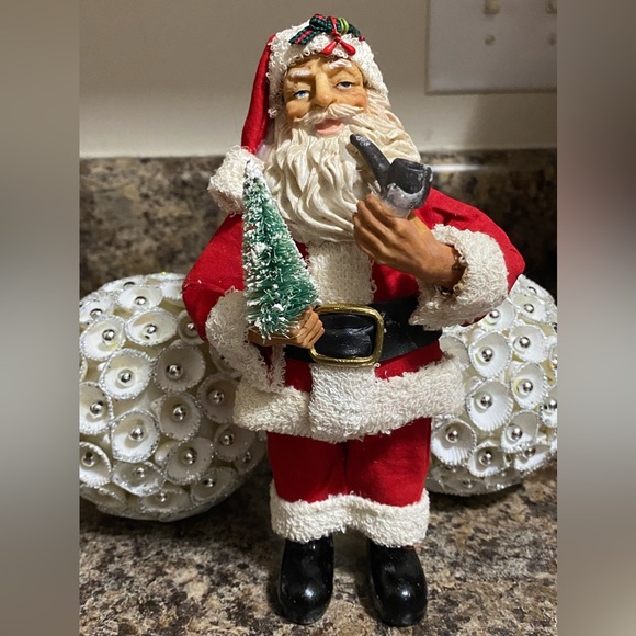 🎄Vintage Paper Mache Clothtique Santa Figurine Christmas Tree Holiday Decor - Picture 5 of 5